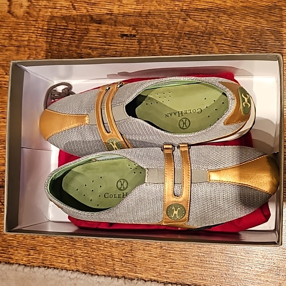 Cole Haan x Nike Air Green Driving Shoes Sneakers with Strap- Men's 6